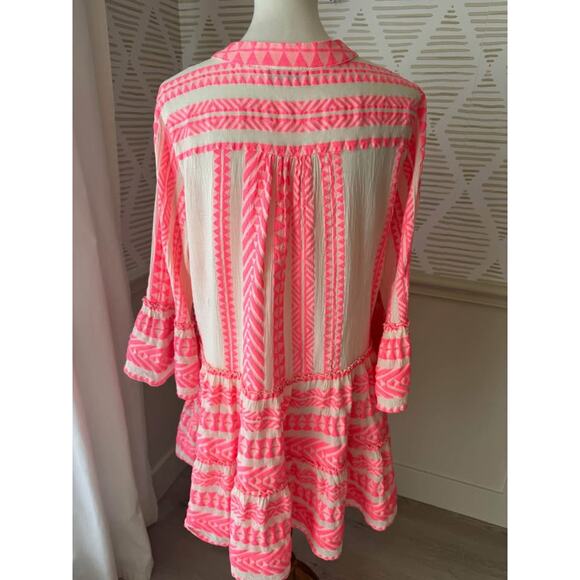 Devotion Twins Women’s Large Rose Embroidered Ella Tunic Dress - Picture 8 of 10